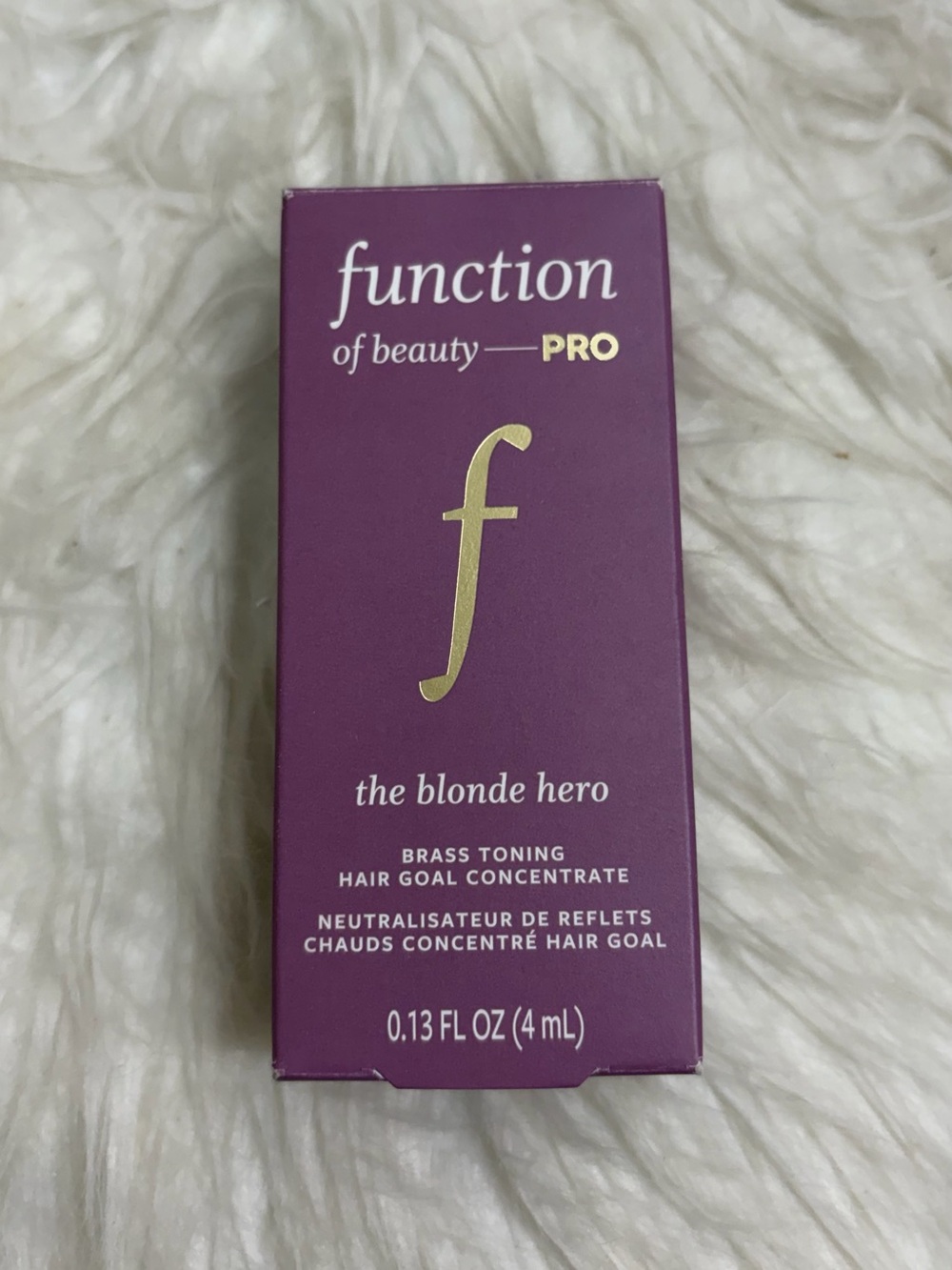 Function of Beauty PRO Blonde Hero Brass Toning Concentrate 4mL NIB Free add-on - Picture 2 of 5